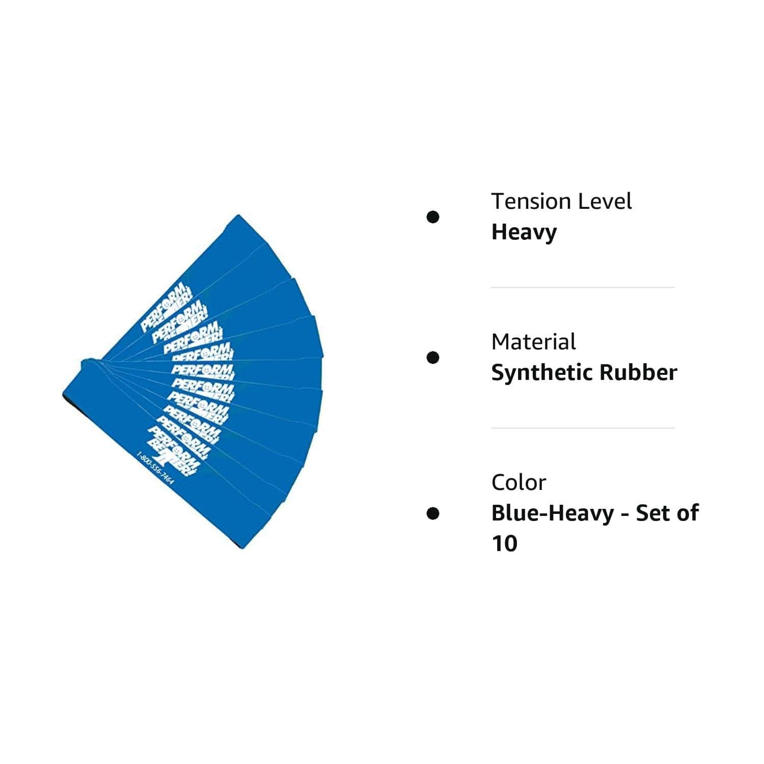 Banda de Ejercicio Perform Better Mini, Azul - Set de 10 - Imagen 6