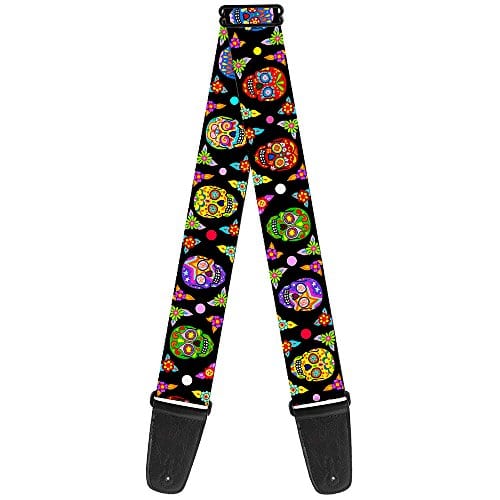 Correa de guitarra Buckle-Down - Colorful Calaveras