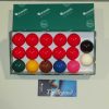 Juego de 17 Bolas de Snooker, 2 Pulgadas, por Aramith