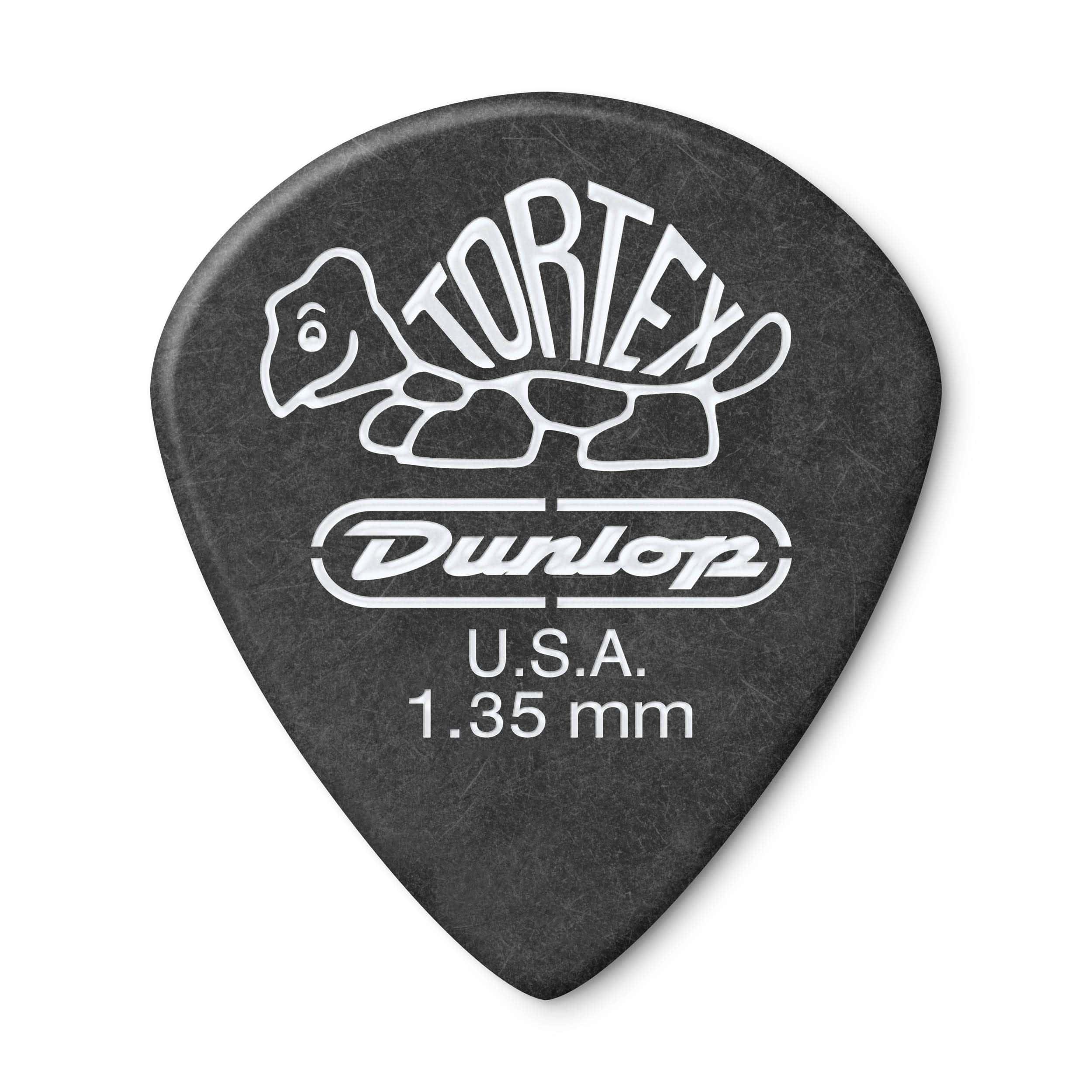 Dunlop 482R1.35 Tortex Pitch Black Jazz III, 1.35mm, 72/Bag