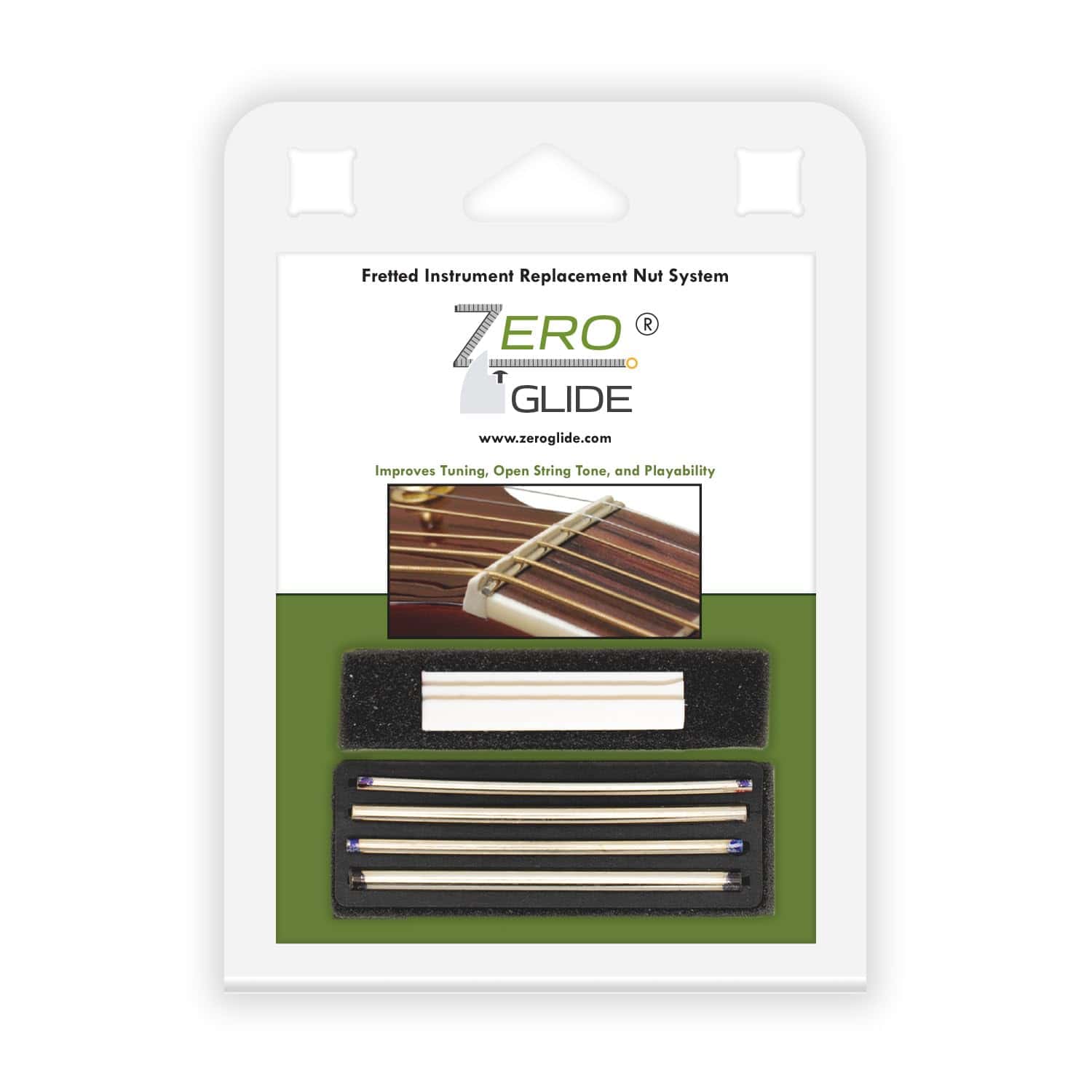 Zero Glide Unslotted ZB-9 Sistema de Tuerca para Guitarra