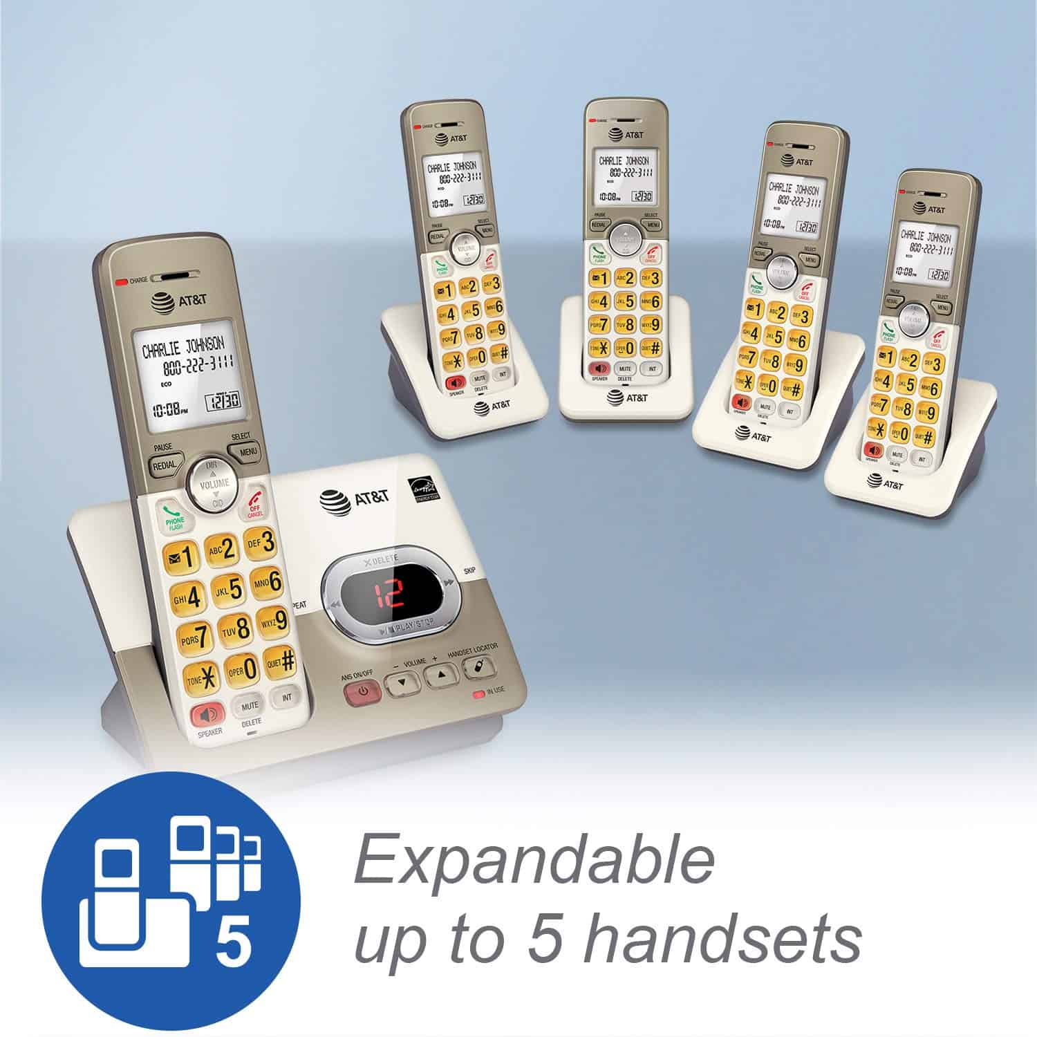 Sistema telefónico inalámbrico AT&T EL52203 de 2 - Imagen 10