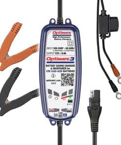 Cargador inteligente OptiMate3 0.8A para baterías de
