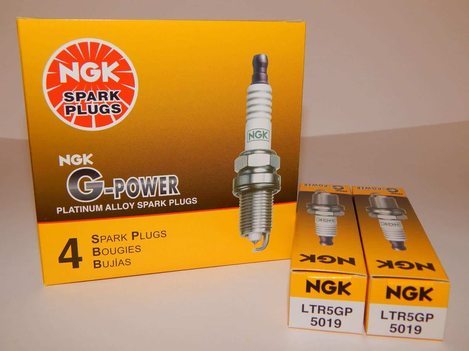 Bujías NGK 5019 G-Power LTR5GP (Paquete de 6)