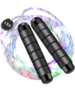 Cuerda de Saltar LED con Luces, Recargable por USB Cuerda