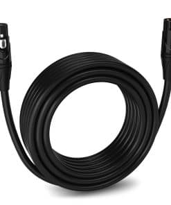 Cable de micrófono balanceado LyxPro Quad Series de 50 pies