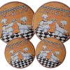 SET DE 4 CUBIERTAS PARA QUEMADOR DE ESTUFA REDONDAS CON