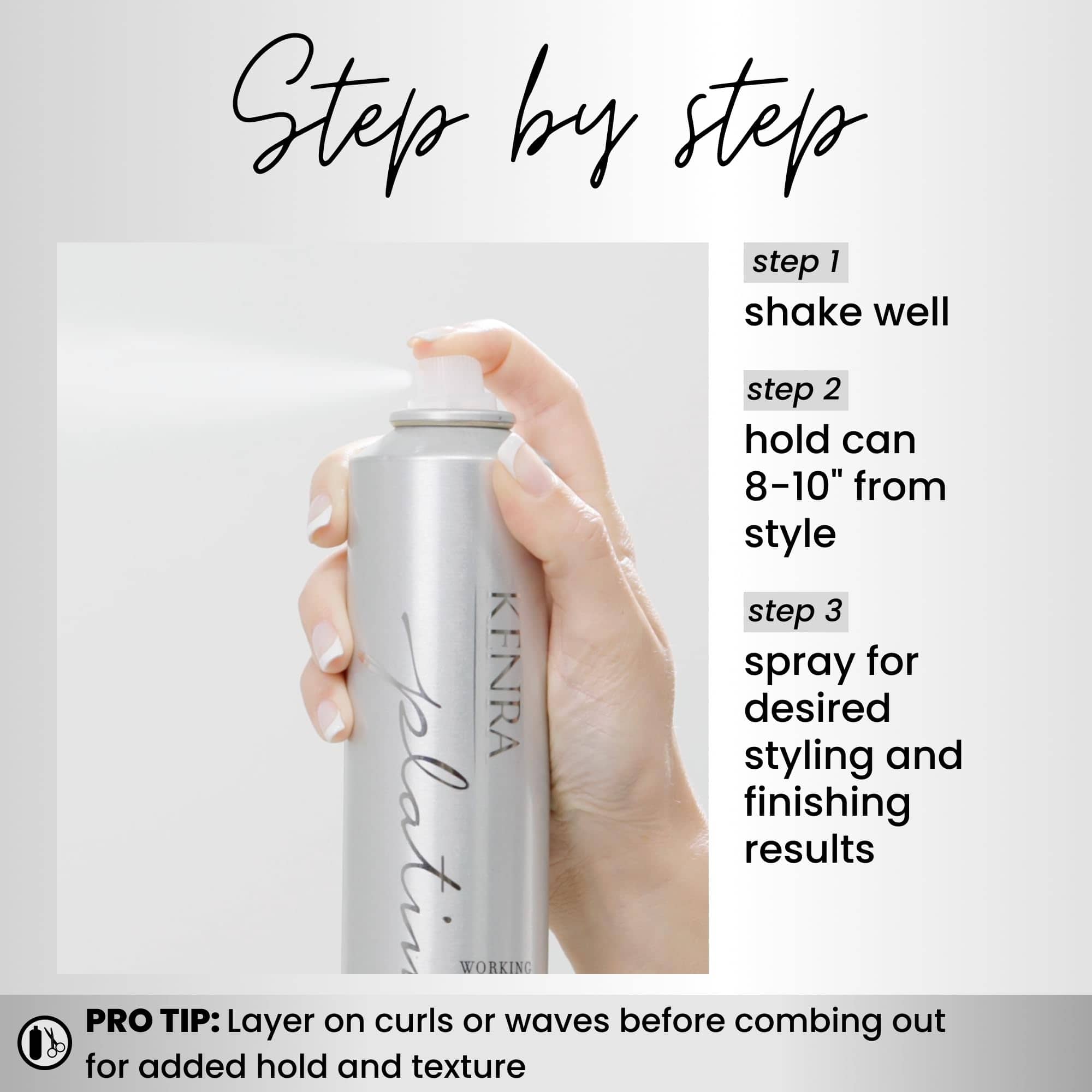 Kenra Professional Platinum Working Spray 14 50% | Spray de - Imagen 5