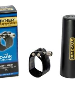 Abrazadera Rovner & Tapa de Plástico para Clarinete Bajo -