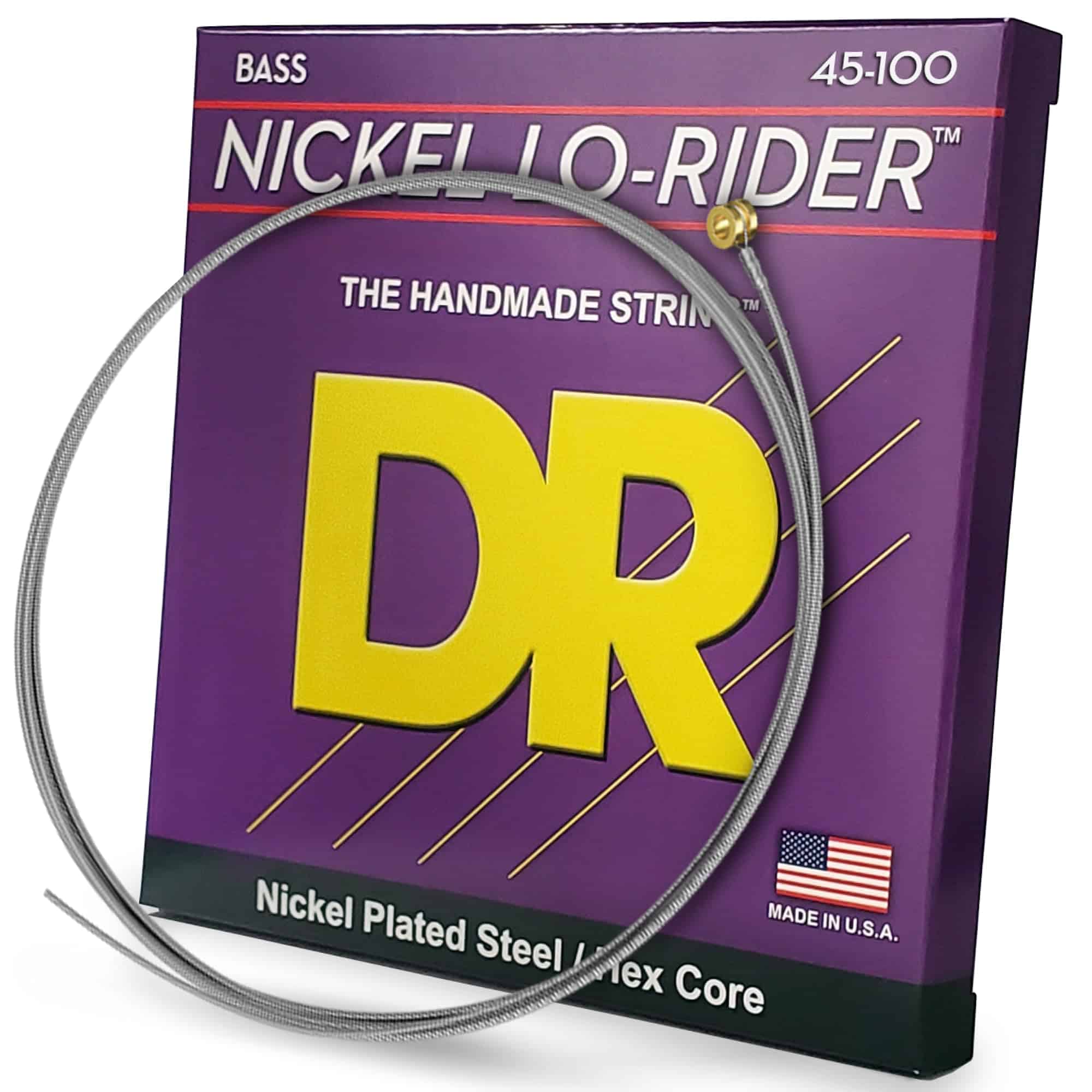 Cuerdas de bajo DR Strings Nickel Lo-Rider - Níquel