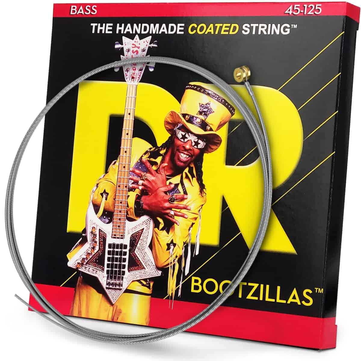 Cuerdas para bajo DR Strings, Bootzillas - Firma de Bootsy