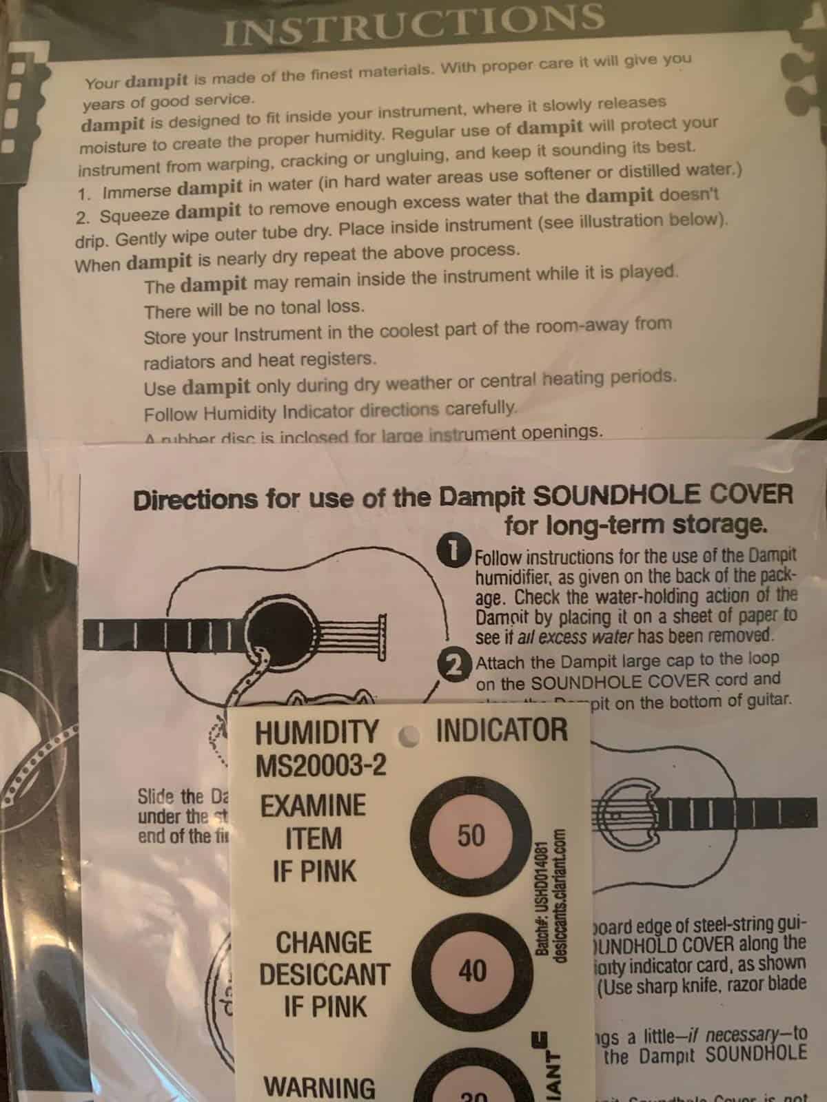 Humidificador de Guitarra Dampit - Imagen 3