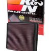 Filtro de aire del motor K&N: Reutilizable, Limpieza cada