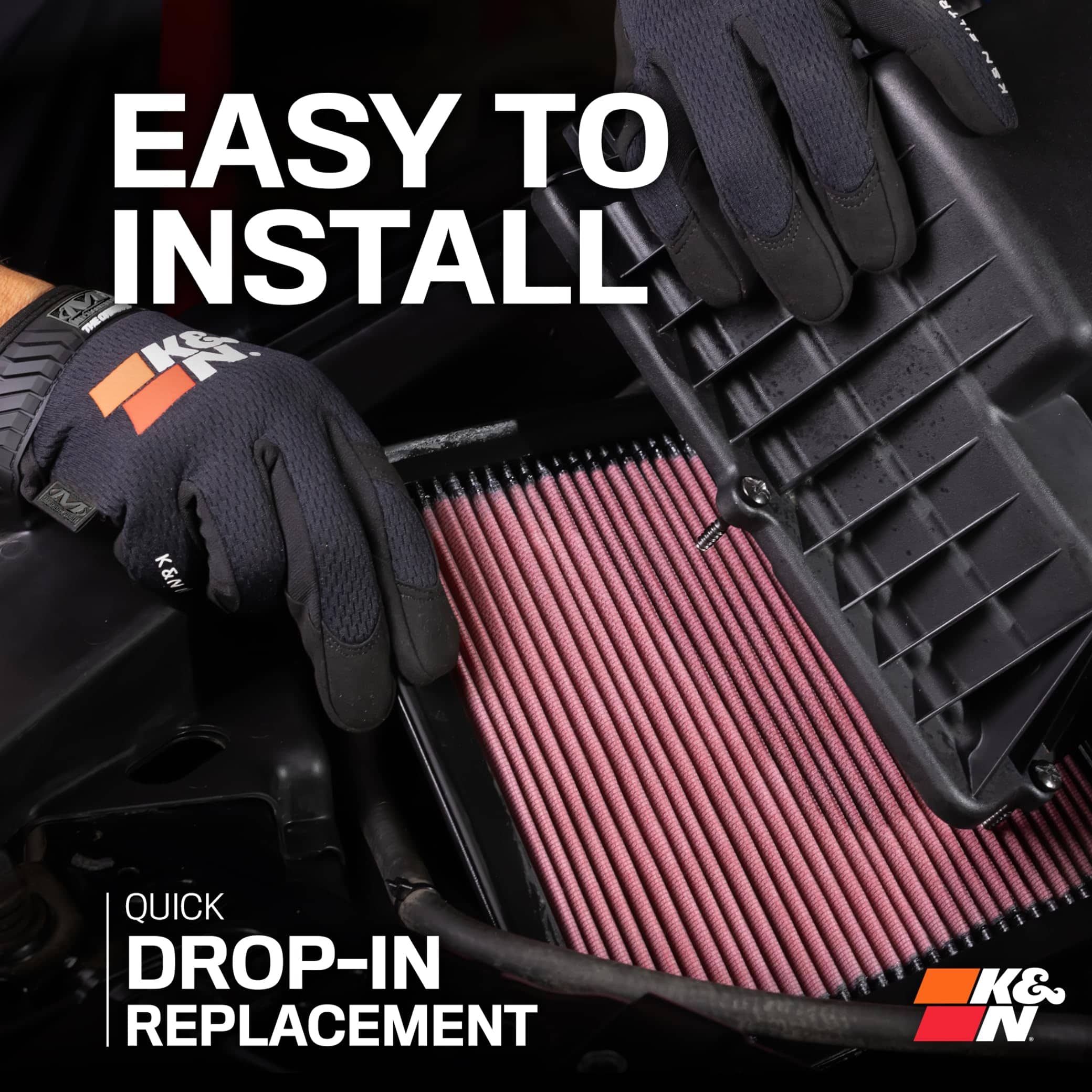 Filtro de aire de motor K&N de alto flujo -, 33-2144 - Imagen 9