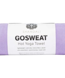 Toalla de Yoga Shandali GoSweat, Color Violeta, Tamaño 26.5
