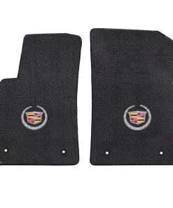 Tapetes para piso en color ébano con logo de Cadillac para