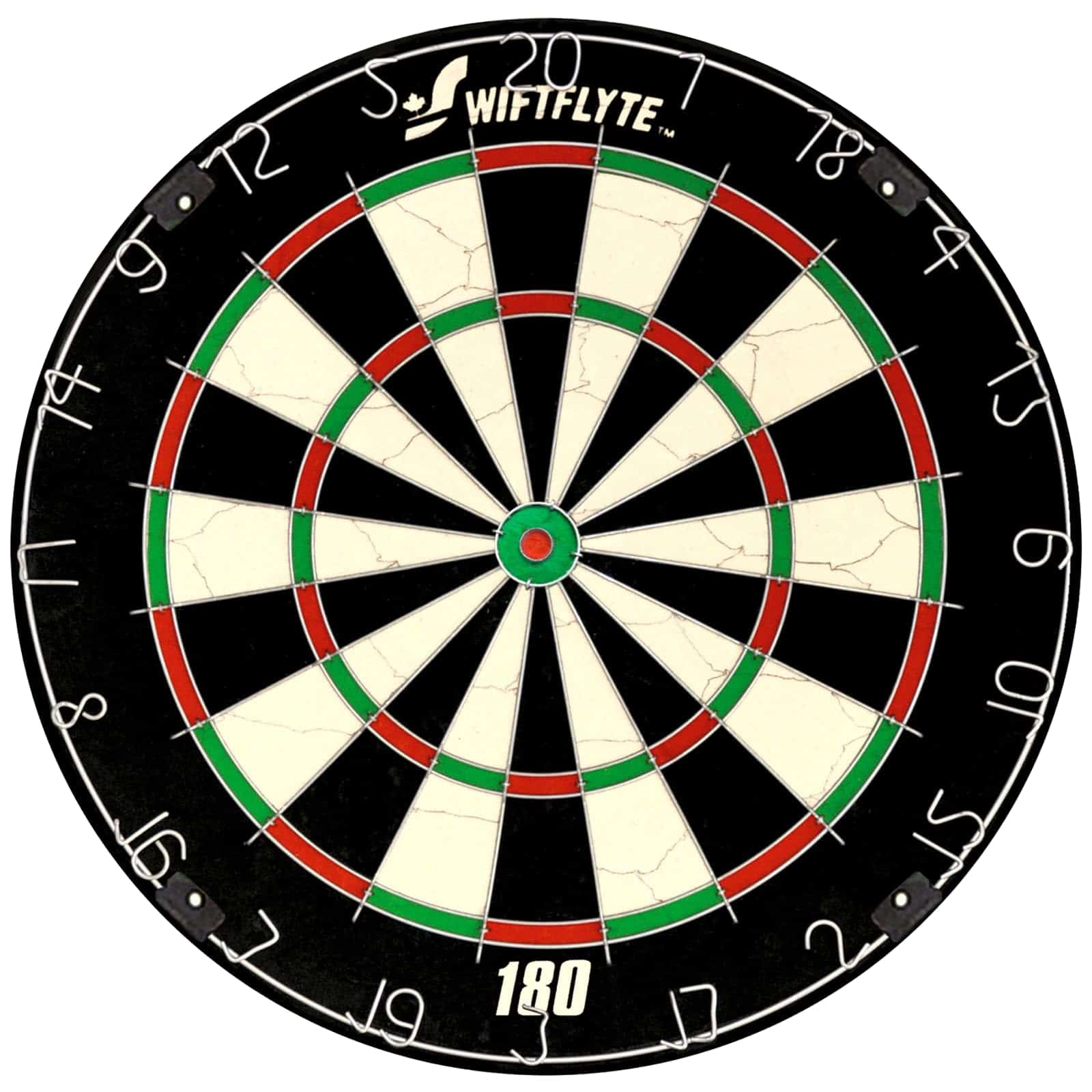 Tablero de dardos de cerdas Swiftflyte 180 con Bullseye sin