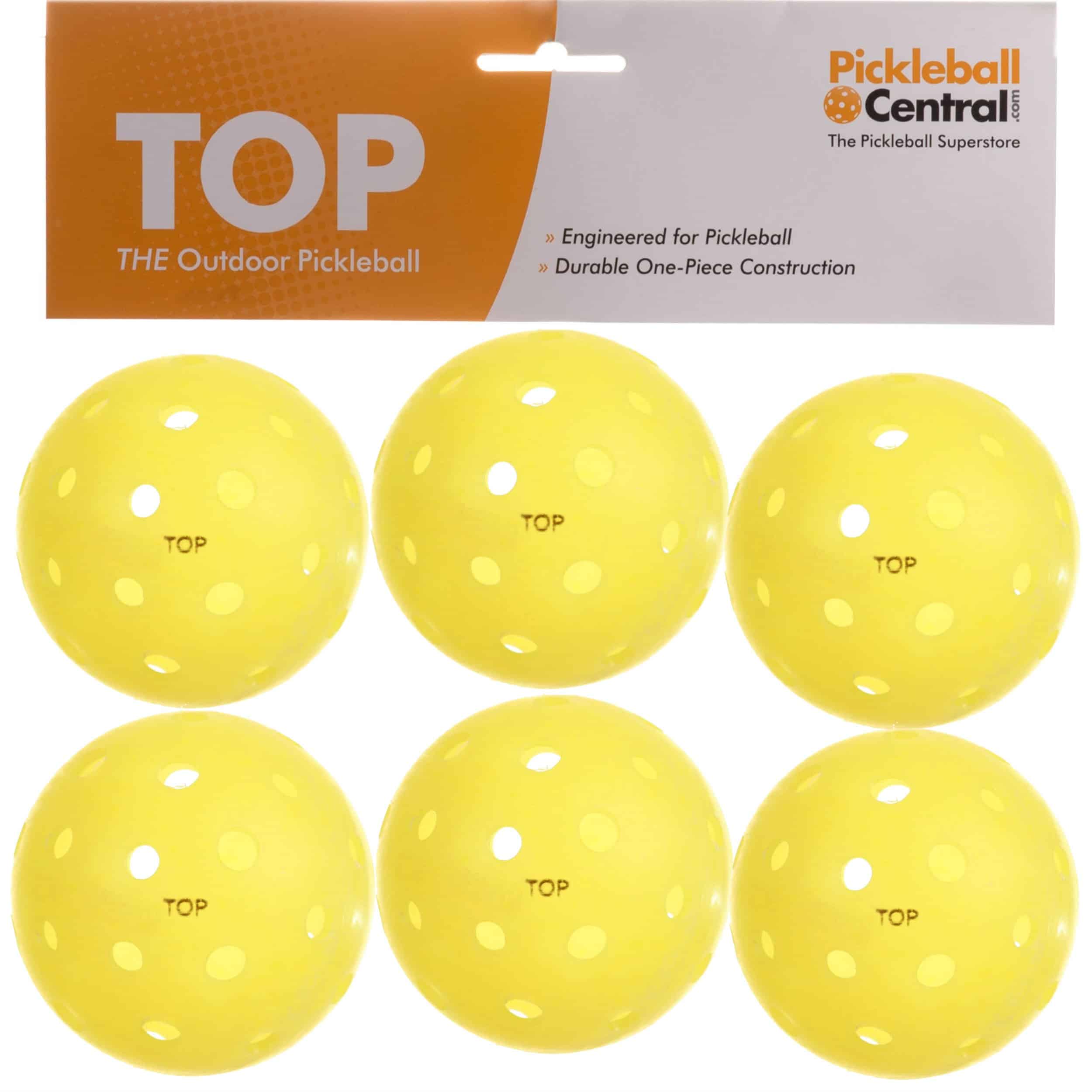 Pelota TOP para Pickleball al Aire Libre - Paquete de 6 -