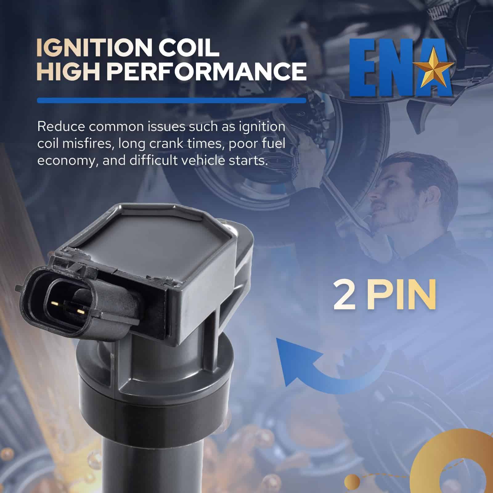 ENA Bobina de Encendido Pack UF611 Compatible con Hyundai - Imagen 7