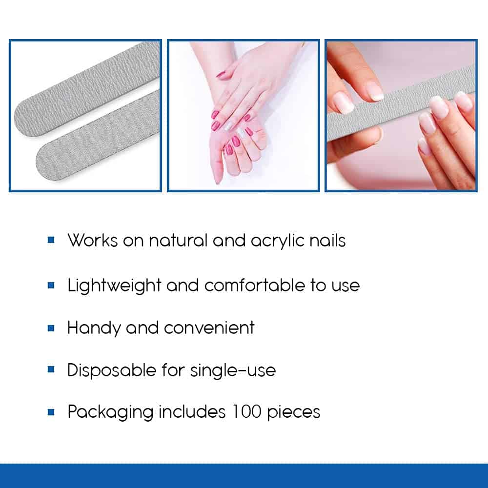 Limas de uñas desechables Flowery para profesionales, - Imagen 6