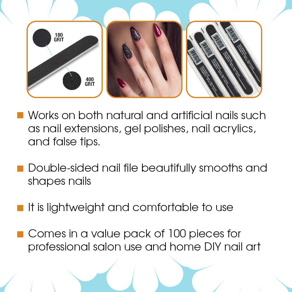 Lima de Uñas Desechable con Núcleo Acolchado 180/400 - Imagen 5