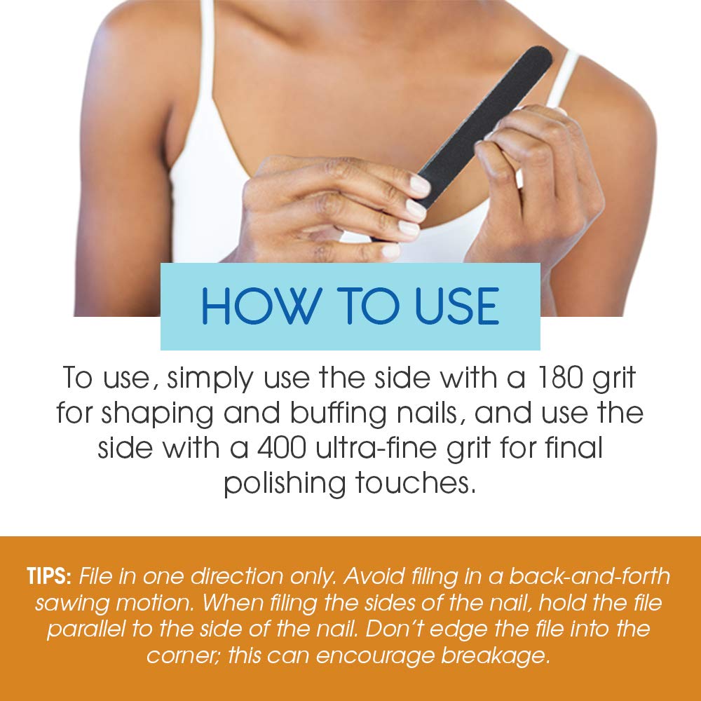 Lima de Uñas Desechable con Núcleo Acolchado 180/400 - Imagen 6