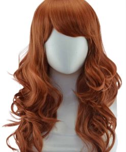 Peluca Rizada de Cosplay Epic Hestia Color Café 22 Pulgadas