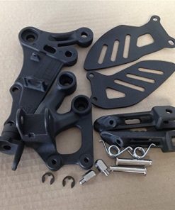 Soporte de reposapiés delanteros negros HTTMT MT390-004-BK