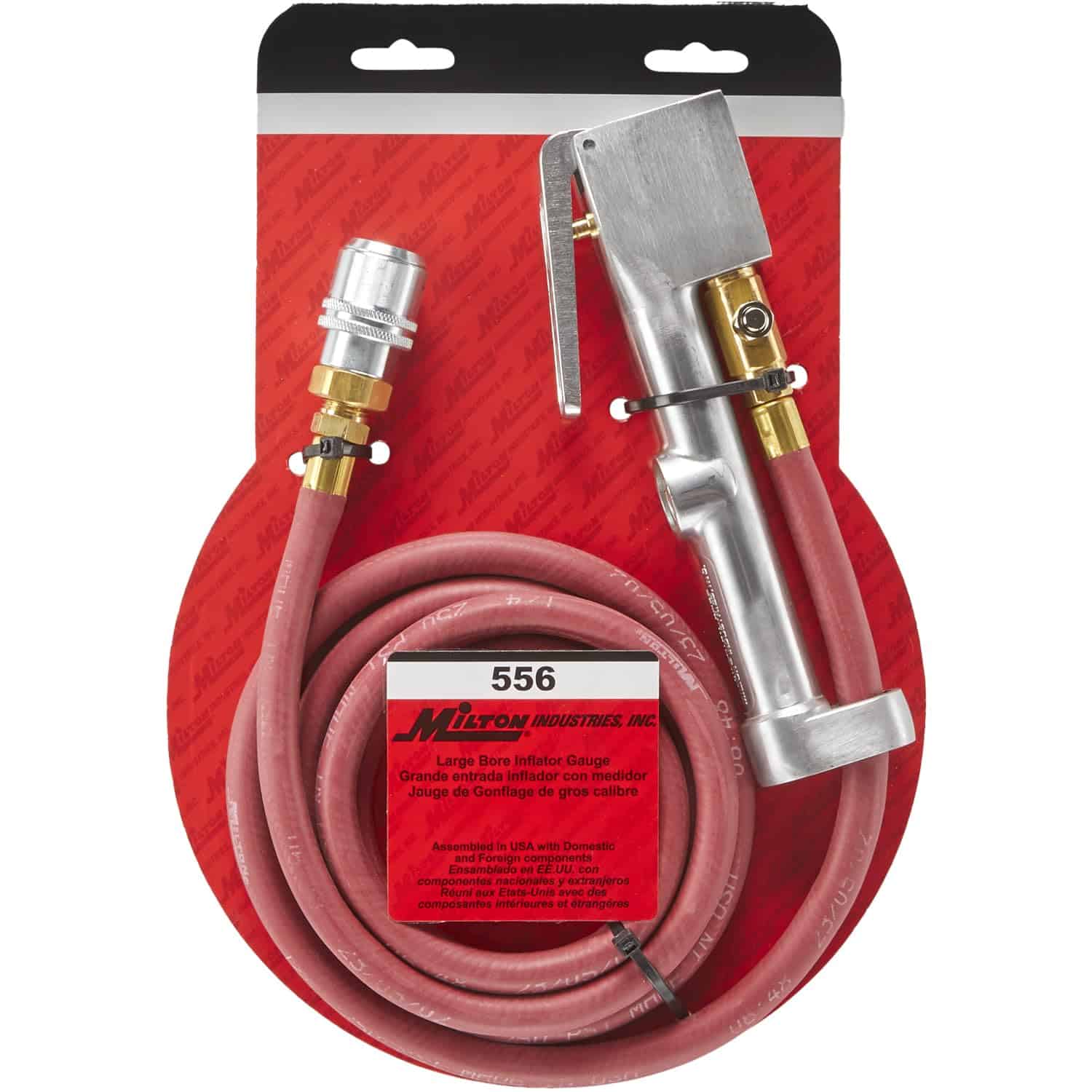Inflador de neumáticos analógico pesado Milton 556 con - Imagen 4