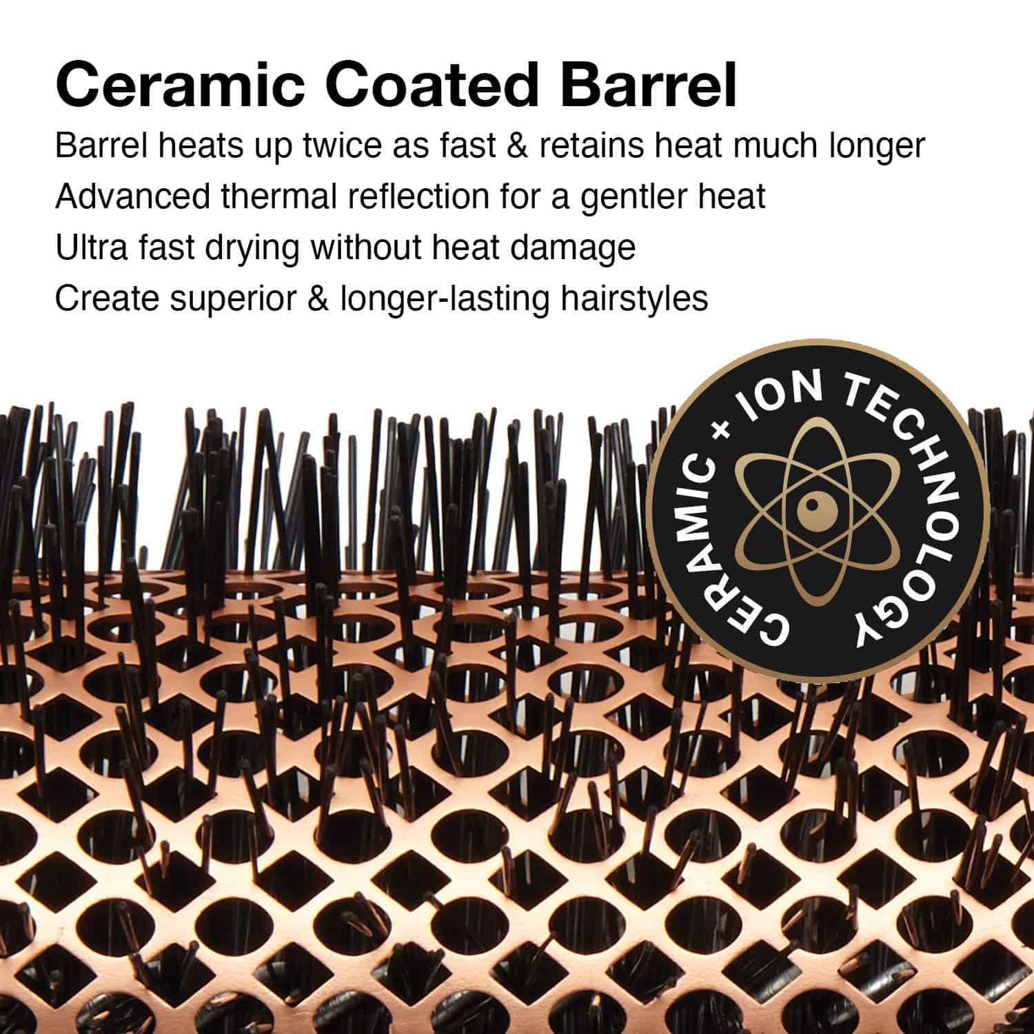 Cepillo Térmico Redondo Olivia Garden HeatPro, 2 3/4" - Imagen 4