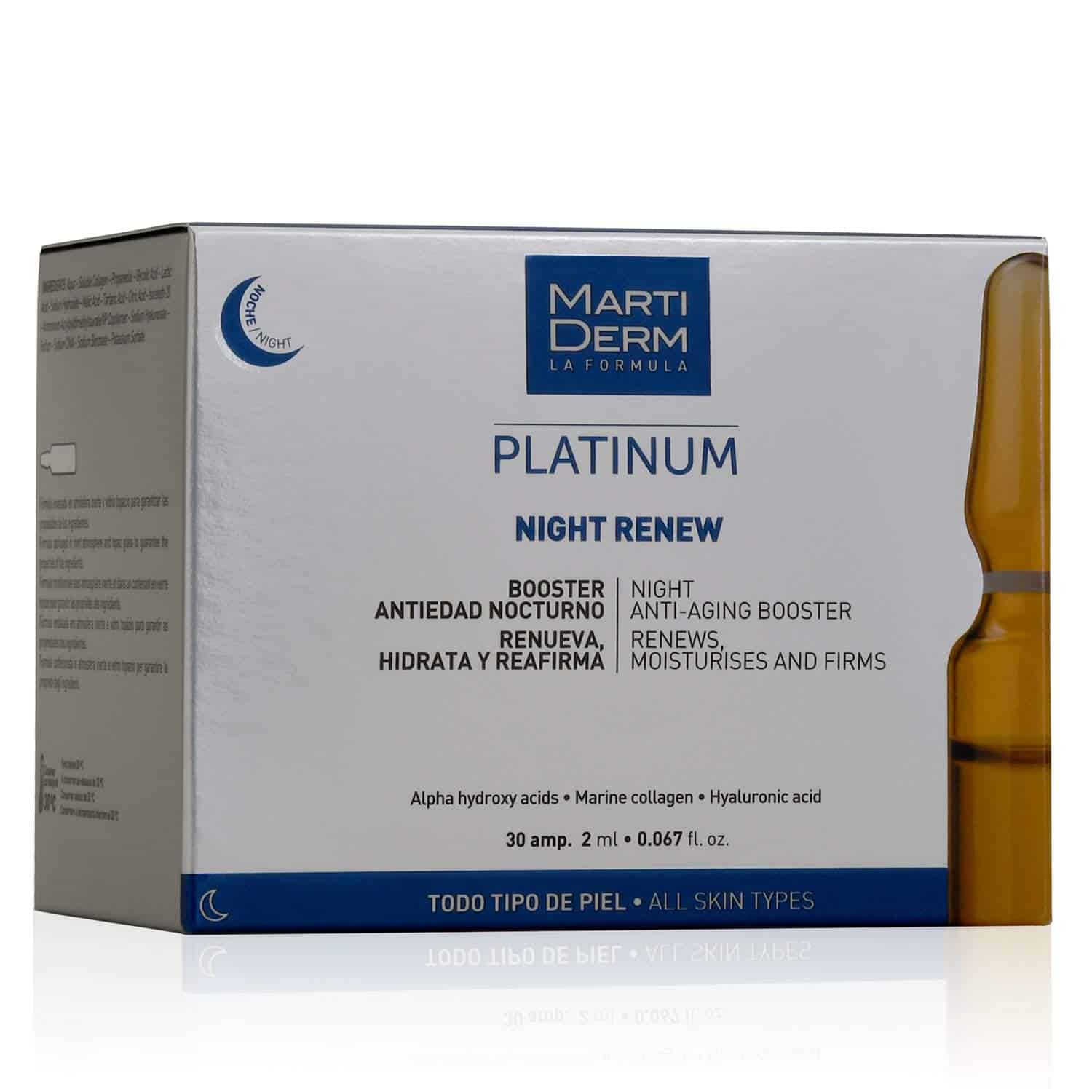 Ampolletas Platinum Night Renew 30 X 2 Ml - Imagen 3