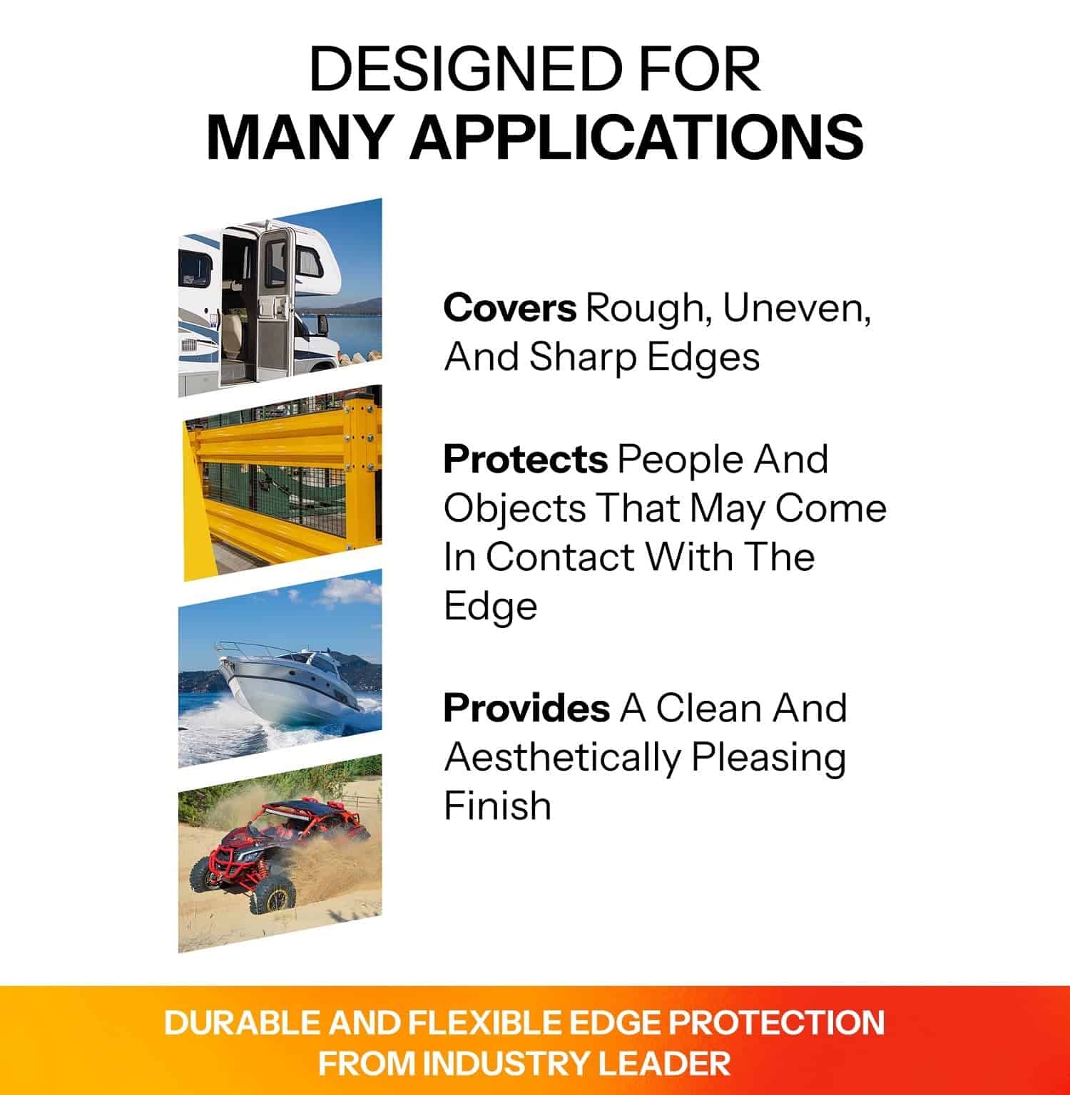 Recorte de Borde TRIM-LOK - Se Adapta a un Borde de 5/32", - Imagen 5