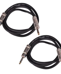 Cable de Altavoz Seismic Audio Q12TW5-2Pack de 5 Pies 1/4 a