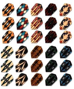 CUESOUL 10 Set Diseño Único Plumas de Dardos Estilo Slim al