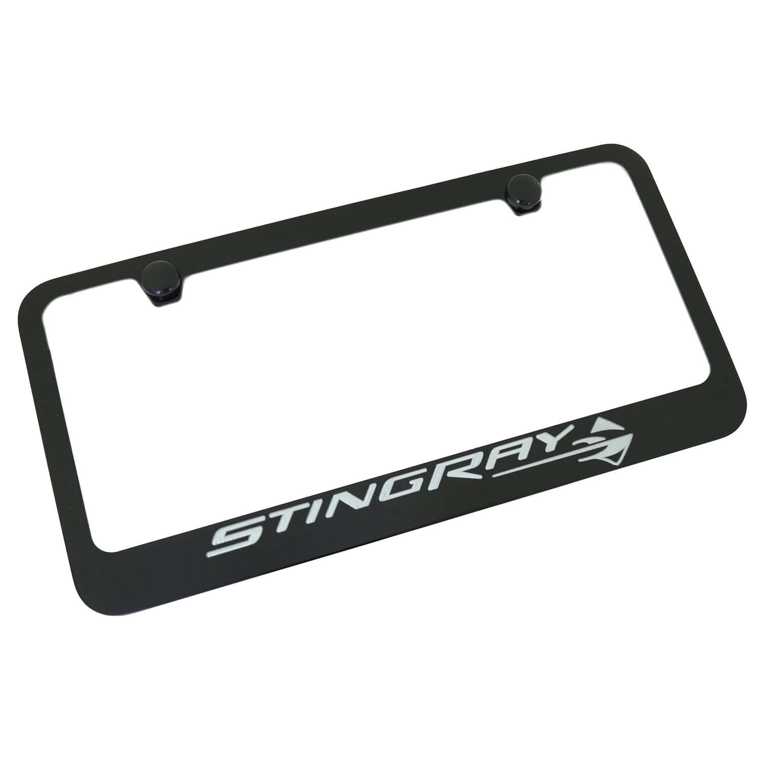 Marco de placa de matrícula de metal negro Chevrolet