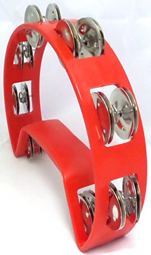 Pandereta de Ritmo Roja de Calidad Pro de Iglesia Headless - Imagen 3