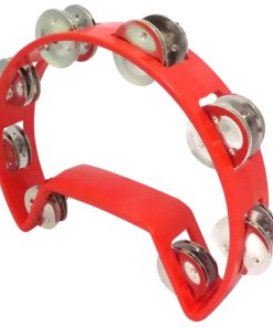 Pandereta de Ritmo Roja de Calidad Pro de Iglesia Headless