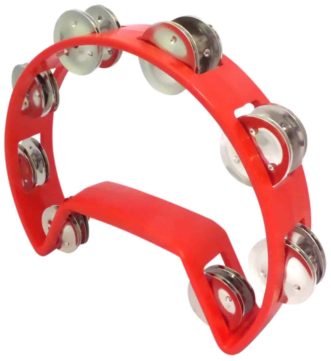 Pandereta de Ritmo Roja de Calidad Pro de Iglesia Headless