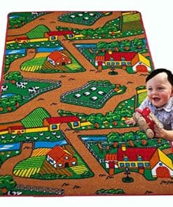 Tapete para Niños Granja 2 Alfombra 5x7 (Aprox : 4'11" X 6'