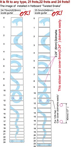 Calcomanía de incrustación de guitarra en forma de - Imagen 5
