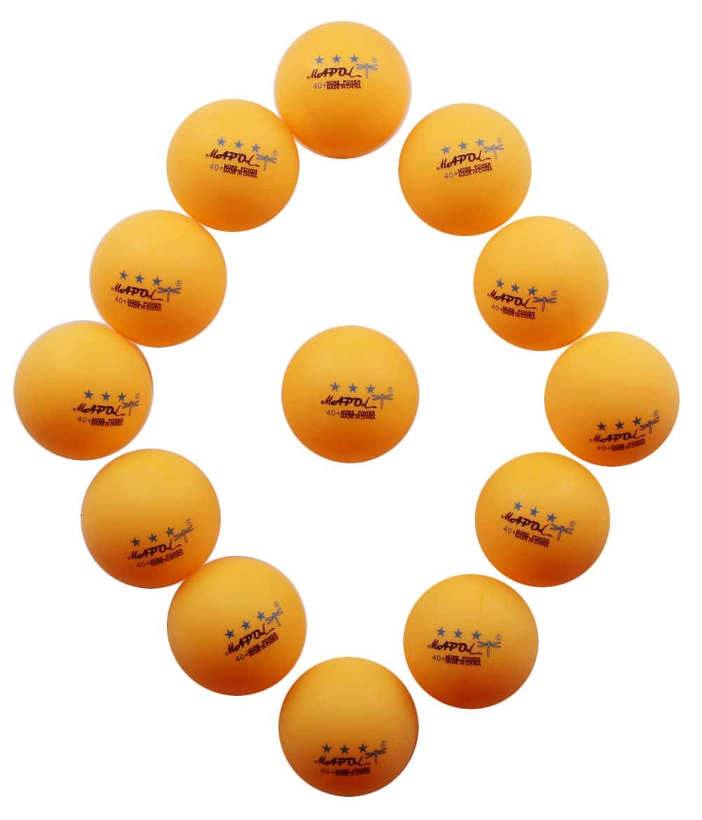 MAPOL 100 Conteos 3 Estrellas Pelotas de Ping Pong Naranjas - Imagen 10
