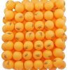 MAPOL 100 Conteos 3 Estrellas Pelotas de Ping Pong Naranjas