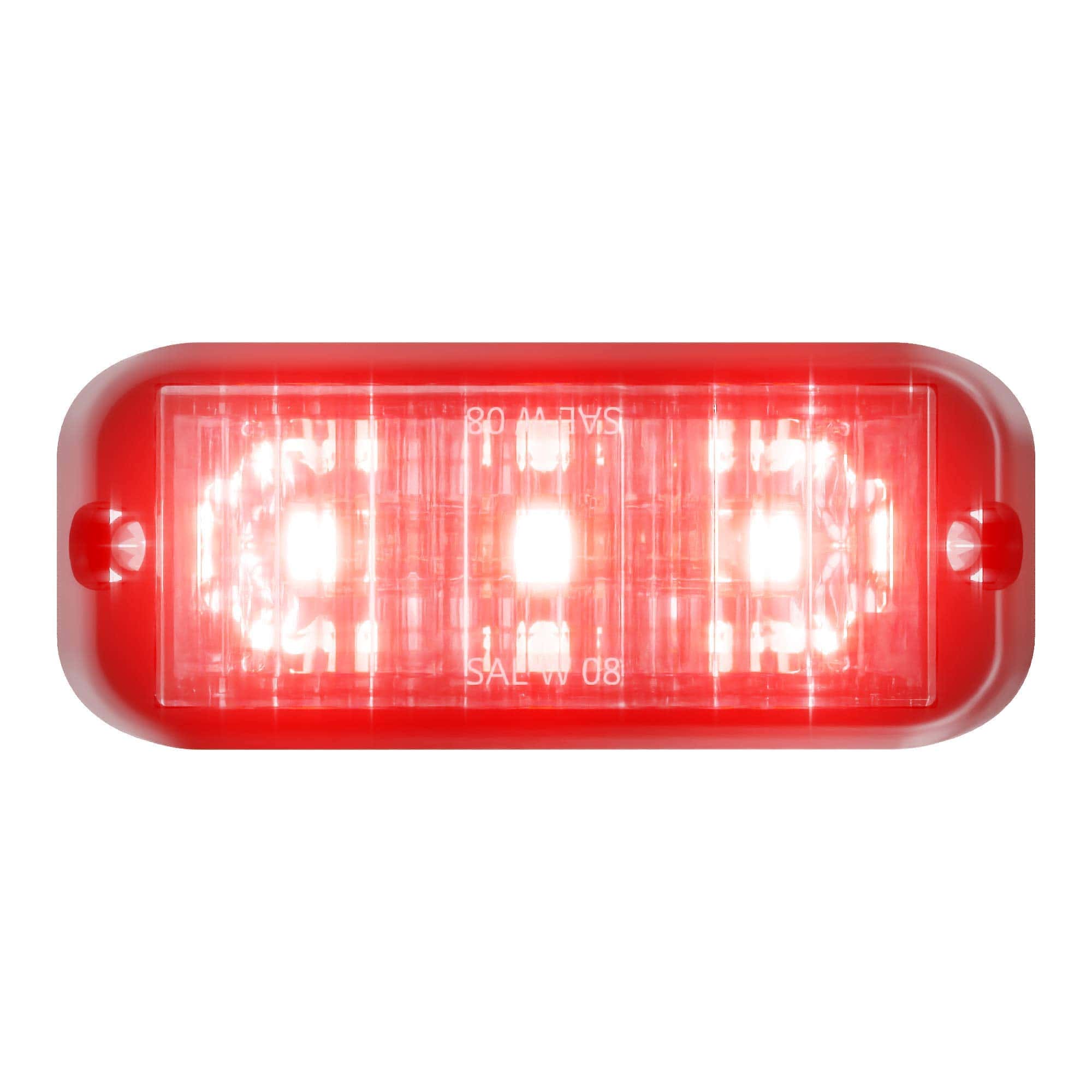 Abrams SAE Clase-1 Serie Edge 3 [Rojo] 9W - 3 LED Luz de