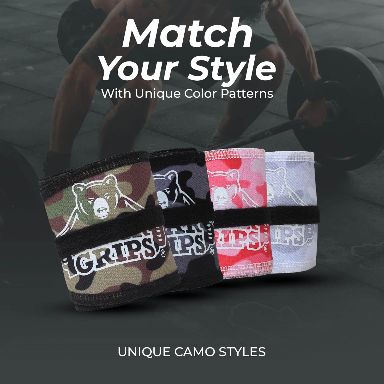 Bear Grips Strength Wraps, Soporte de muñeca ajustable para - Imagen 7