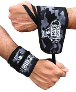 Bear Grips Strength Wraps, Soporte de muñeca ajustable para