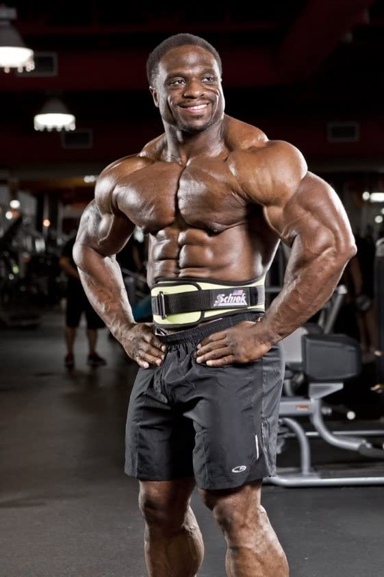 Cinturón de levantamiento de pesas de nylon -Amarillo - Imagen 4