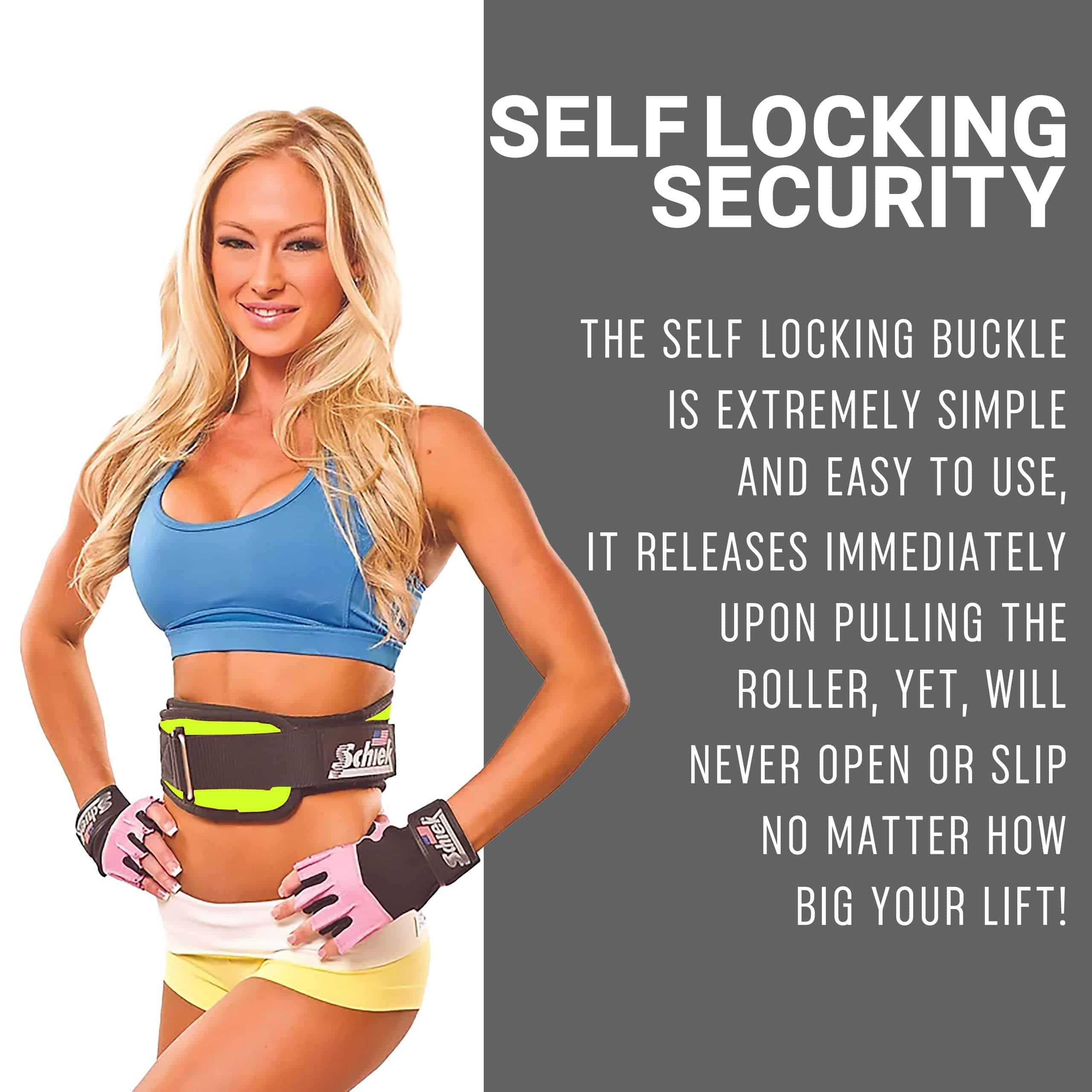 Cinturón de levantamiento de pesas de nylon -Amarillo - Imagen 9