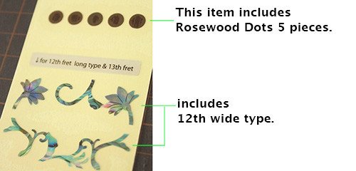 Calcomanía de incrustaciones de guitarra Jockomo Oriental - Imagen 6