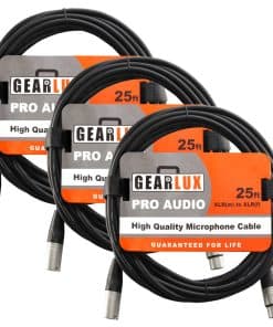 Cable de Micrófono XLR Gearlux, Totalmente -uete de 3