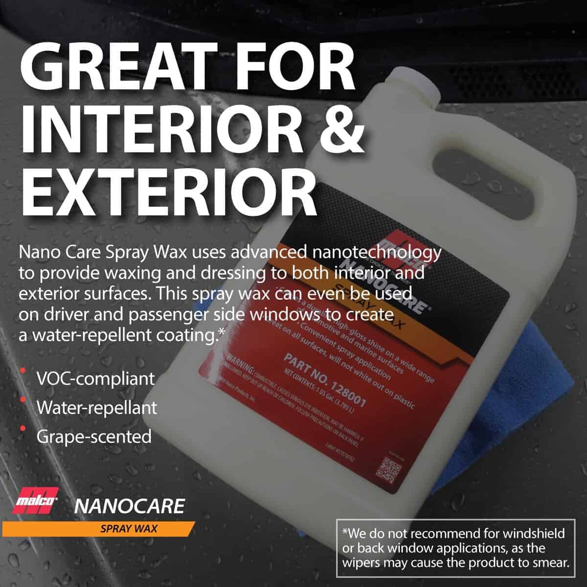 Malco Nano Care Spray Wax - Cera para automóviles interior - Imagen 7